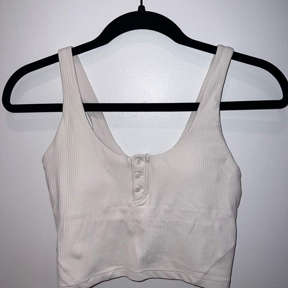 lululemon Align Ribbed Henley Tank A/B BONE